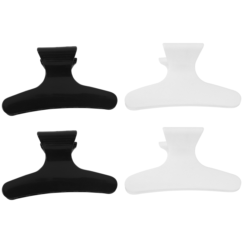 4PCS Black White Hairdressers  - đánh giá và giá Hair Clips