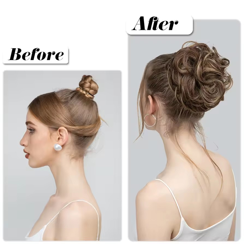 AOSIQUEE Synthetic Chignon Mes - đánh giá và giá Claw Clip Messy Bun Hair Piece