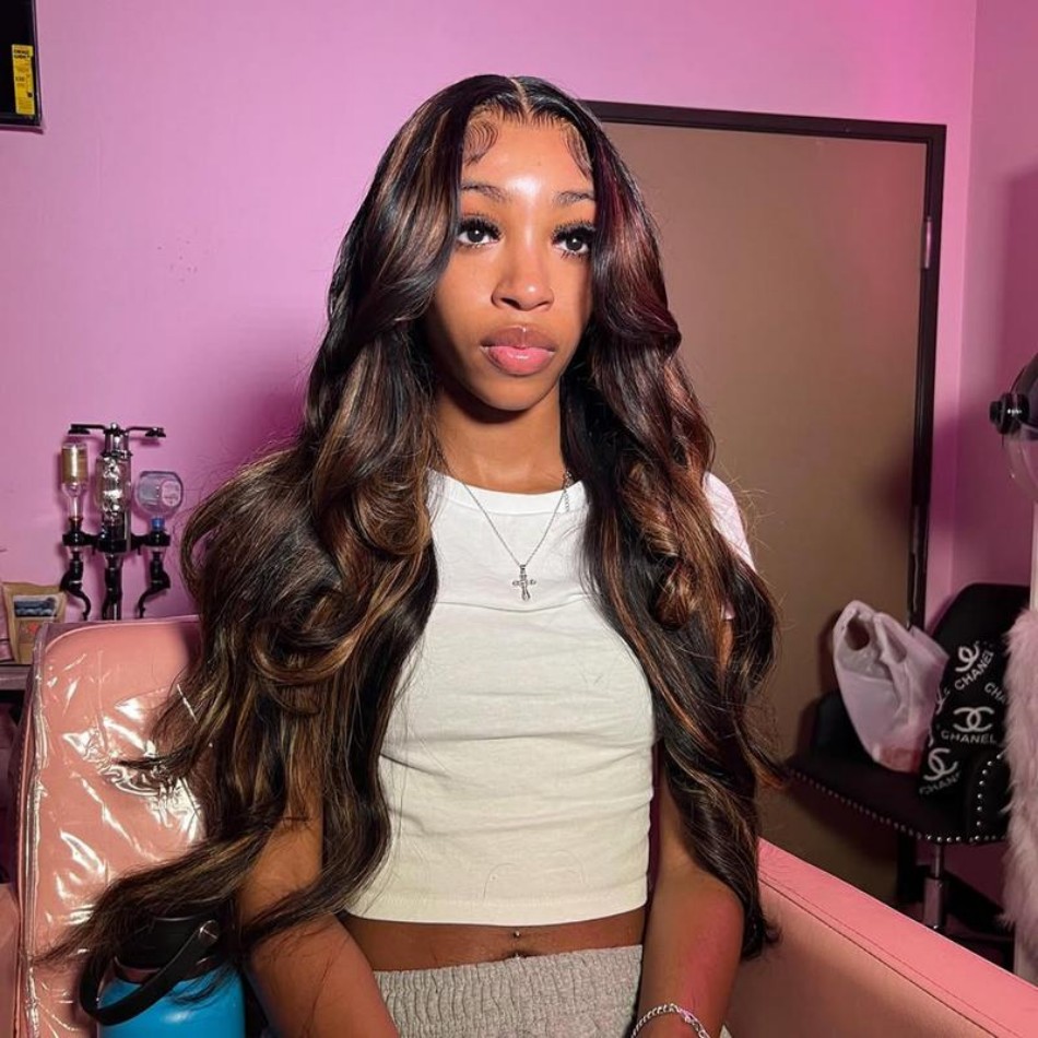 P1B30 Highlight Ombre Body Wav - đánh giá và giá Hd Lace Frontal Wig Human Hair Pre Plucked