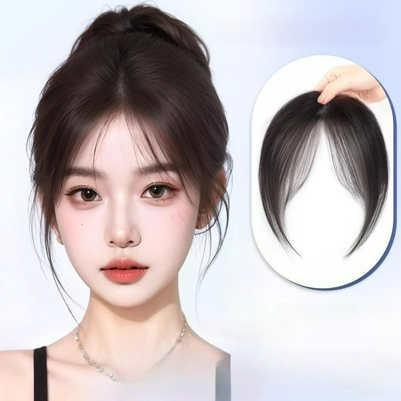 Ultra Light Human Hair Bangs F - đánh giá và giá Seamless Clip In Hair Extensions Human Hair