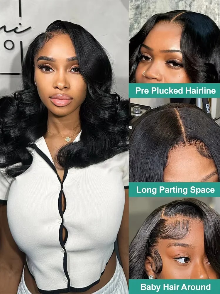 Body Wave Bob Wig Human Hair 1 - đánh giá và giá Glueless Wear And Go Human Hair Wig