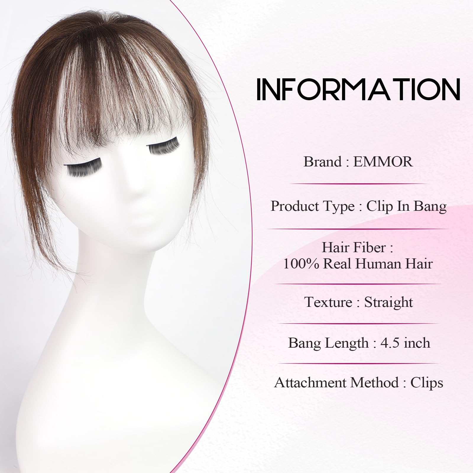 100% Human Hair Bangs Clips in - đánh giá và giá Seamless Clip In Hair Extensions Human Hair
