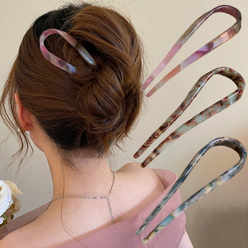 U-Shaped Hair Sticks Acetate A - đánh giá và giá Hair Bundles